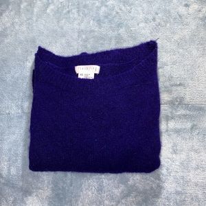 Indigo Cropped Sweater